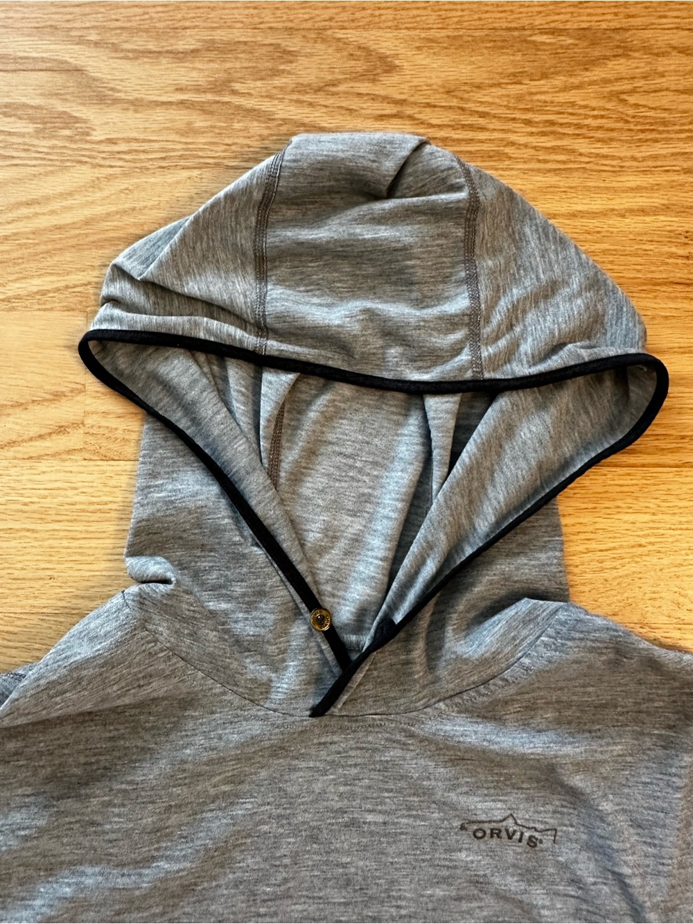 Men’s Orvis long sleeve T-shirt hoodie - Picture 3 of 7